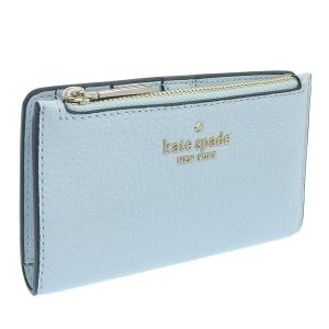 ケイトスペード カードケース カード入れ 小銭入れ レディース アウトレット レザー ブルー LEILA WLR00395-411 KATE SPADE｜riverall