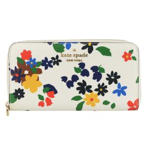 5％ポイント還元12〜24時 ケイトスペード KATE SPADE 財布 長財布 ラウンドファスナー 花柄 アウトレット wlr00415