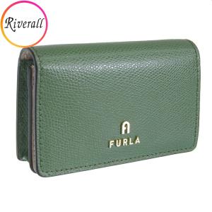 フルラ 名刺入れ レディース レザー グリーン カメリア ビジネスカードケース FURLA CAMELIA BUSINESS CARD CASE WP00408ARE0002822S｜riverall