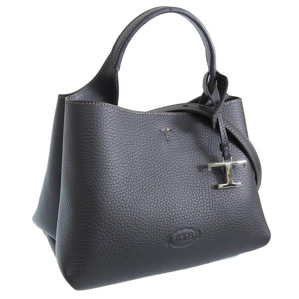 トッズ バッグ レディース ハンドバッグ 2WAY ショルダーバッグ レザー ブラック Tタイムレス...