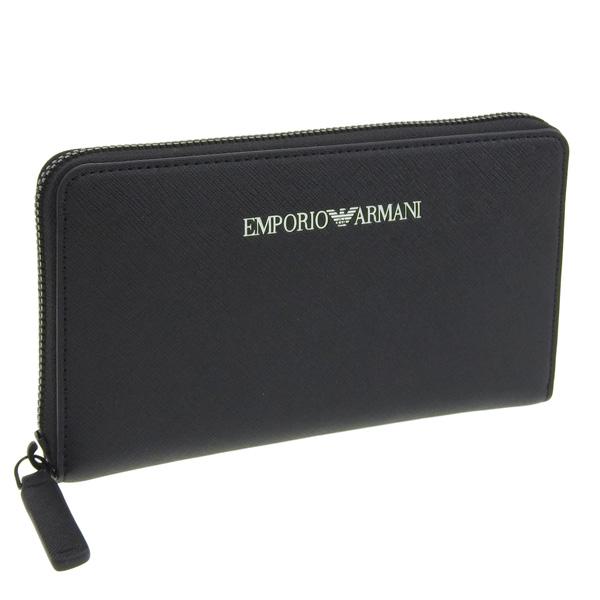 エンポリオアルマーニ EMPORIO ARMANI 財布 メンズ 長財布 ブラック yeme49