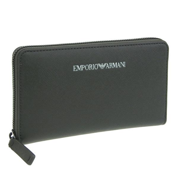 エンポリオアルマーニ EMPORIO ARMANI 財布 メンズ 長財布 ダークグリーン yeme4...