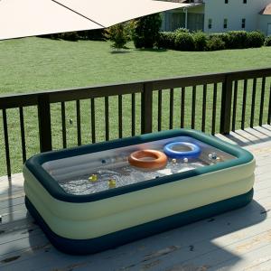 プール 家庭用 ビニールプール 電動ポンプ エ...の詳細画像4