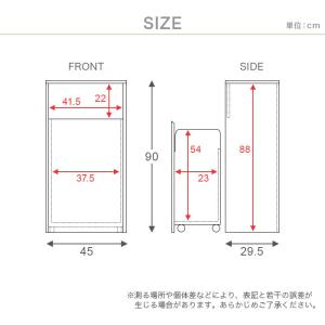 ゴミ箱 おしゃれ 45リットル 北欧 縦型 4...の詳細画像5