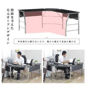 パソコンデスク オフィスデスク おしゃれ L字...の詳細画像3