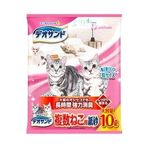 送料無料（北海道、沖縄県を除く）【ユニチャーム】デオサンド　複数ねこ用紙砂　１０Ｌｘ５個（ケース販売）