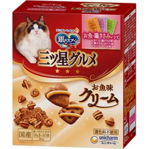 ユニチャーム 銀のスプーン 三ツ星グルメ お魚味クリーム お魚 鶏ささみレシピ 3種のアソート 180g 12箱入 ケース ペット Hk J100 オーナインショップ ヤフー店 通販 Yahoo ショッピング