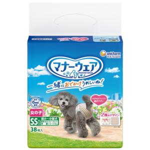 ユニチャーム マナーウェア 女の子用 Sサイズ 小型犬用 トラッド