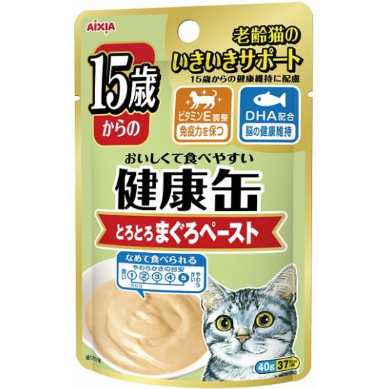 【アイシア】１５歳からの健康缶パウチ　とろとろまぐろペースト　４０ｇ