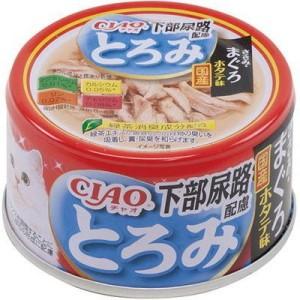 【いなばペット】チャオ　とろみ　下部尿路配慮　ささみ・まぐろ　ホタテ味　８０ｇｘ４８個（ケース販売）A-57