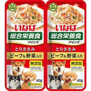 【いなばペット】ツインズ とりささみ&ビーフ 野...の商品画像