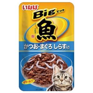 【いなばペット】Ｂｉｇマルウオ　かつお・まぐろ　しらす入り　８０ｇ