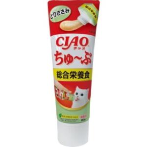 【いなばペット】チャオ　ちゅ〜ぶ　総合栄養食　とりささみ　８０ｇ