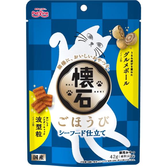 【ペットライン】懐石　ごほうび　シーフード仕立て　４２ｇ