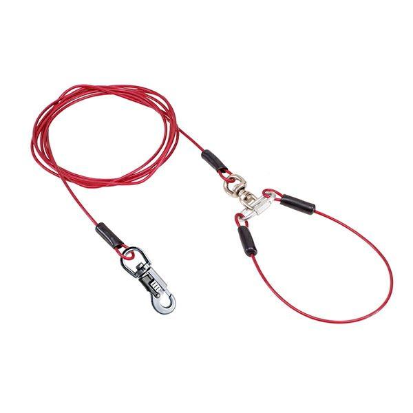 【ペティオ】タフギア　ロングワイヤチェーンプラス　３．５ｍｍ　レッド