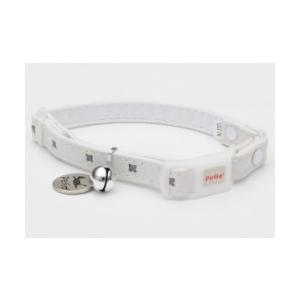 【ペティオ】CAT　COLLAR　クロスレザーカラー　ホワイト