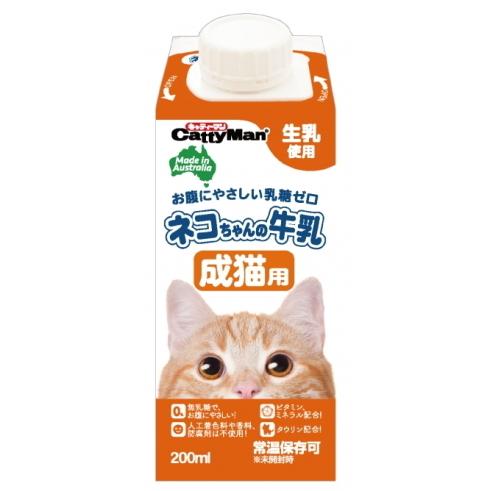 【ドギーマンハヤシ】ネコちゃんの牛乳　成猫用　２００ｍｌｘ２４個（ケース販売）