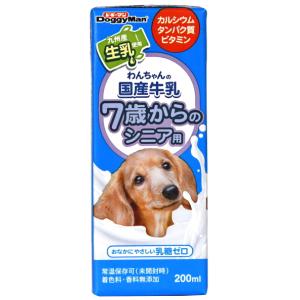 ドギーマン わんちゃんの国産牛乳 7歳からのシニア用 200ml 1ケース24