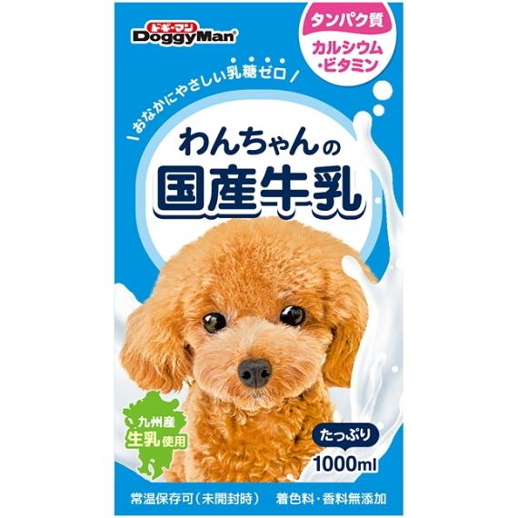 【ドギーマンハヤシ】わんちゃんの国産牛乳　１０００ｍｌｘ６個（ケース販売）