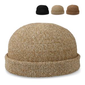 ベーシックエンチ Paper Roll Cap 帽子 キャップ フィッシャーマン ロールキャップ メンズ レディース つば無し ユニーク 春夏 アウトドア ミリタリー 釣り