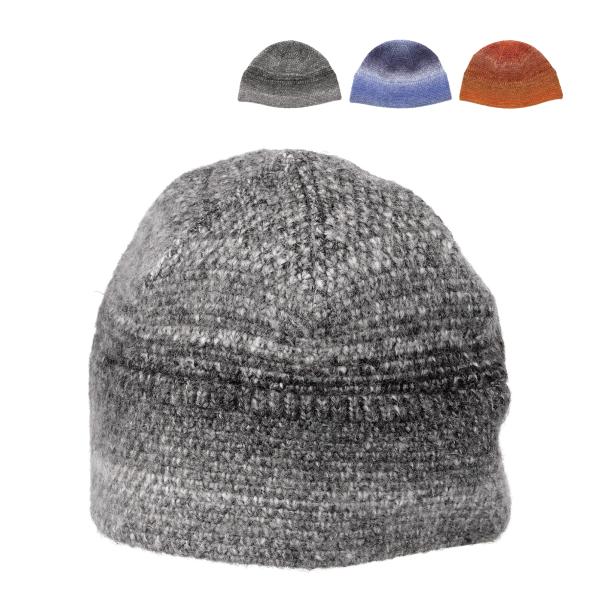 ベーシックエンチ Ombre yarm Crochet Hat 抗菌 消臭 オンブレ ウール 帽子 ...
