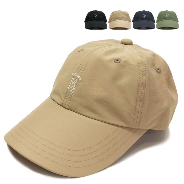 ベーシックエンチ Light Cotton Nylon Hand Sign Cap 帽子 ベースボー...