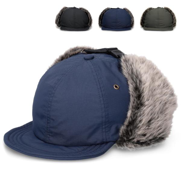 ベーシックエンチ Nylon Ripstop Flap Cap ナイロン リップストップ フラップキ...
