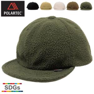 ベーシックエンチ POLARTEC Short Cap 帽子 キャップ フリース ボア 蒸れない ポーラテック ショートつば SDGs メンズ レディース アウトドア フリーサイズ