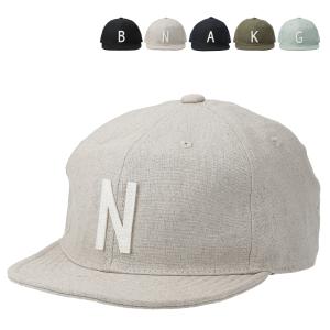 ベーシックエンチ Linen Logo Short Cap 帽子 麻素材 抗菌 消臭 吸水速乾 ショートつば 軽量 涼しい リネン メンズ レディース フリーサイズ