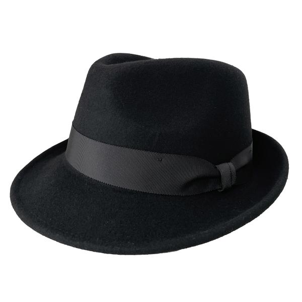 ウール100% 3サイズ フェドラ フェルト ハット 中折れハット 帽子 大きいサイズ 小さいサイズ...