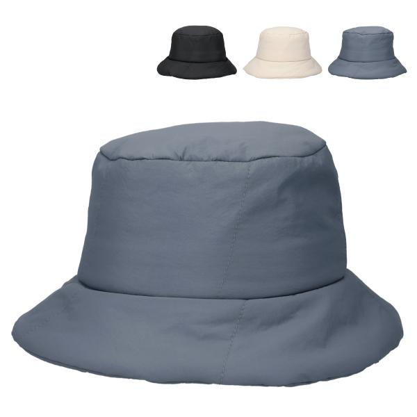 キルティング 抗菌 消臭 ハット ナイロン 小顔 折りたたみ バケットハット 保温 帽子 レディース...
