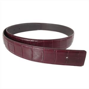 新品 クロコダイルレザー ベルト コンスタンス対応 Hバックル 交換用