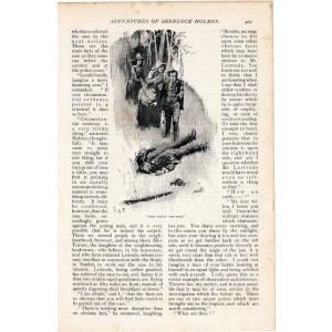 シャーロック・ホームズ《ボスコム渓谷の惨劇》/シドニー・パジェット/コナン・ドイル　1891年当時のオリジナル挿絵