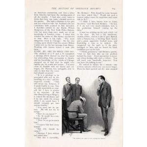 【Rivoli Antiques】シャーロック・ホームズ《踊る人形》（犯人を捕まえたホームズ）1903年