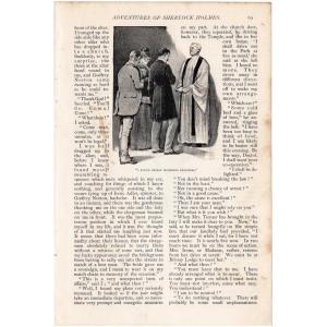 シャーロック・ホームズ《ボヘミアの醜聞》（アイリーンの結婚式＆牧師に変装したホームズ）1891年【Rivoli Antiques】