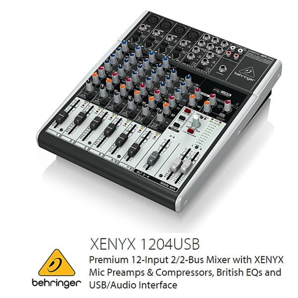 BEHRINGER べリンガー　1204USB XENYX　USBオーディオインターフェース搭載8入...