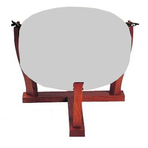 ゼンオン扱い　1尺4寸・1尺5寸兼用 平太鼓 3本足台 マグネット仕様　