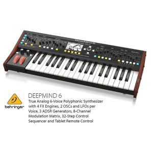 BEHRINGER/べリンガー　アナログ6ボイス 37鍵ポリフォニック・シンセサイザー　DEEPMI...