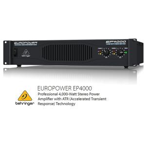 BEHRINGER/べリンガー　2000W×2（2Ω） ステレオ・パワーアンプ　EP4000 EUR...