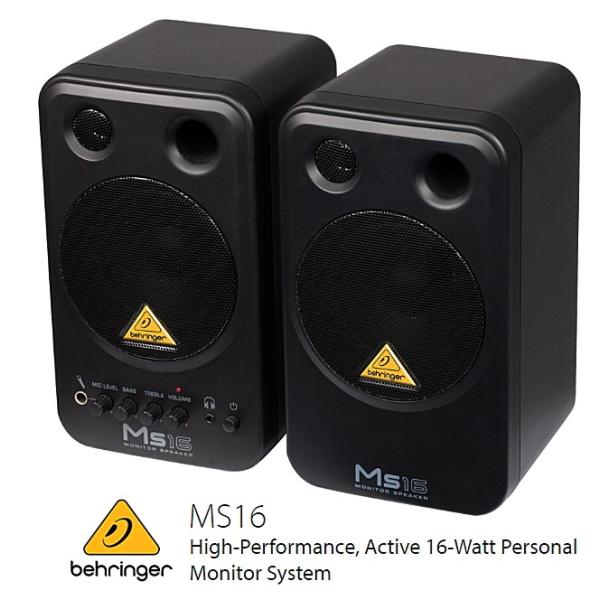 BEHRINGER/べリンガー　小型パワードモニタースピーカー　MS16