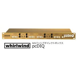 whirlwind　pcDIQ　CD MD サウンドカード用4chパッシブダイレクトボックス/DIボ...