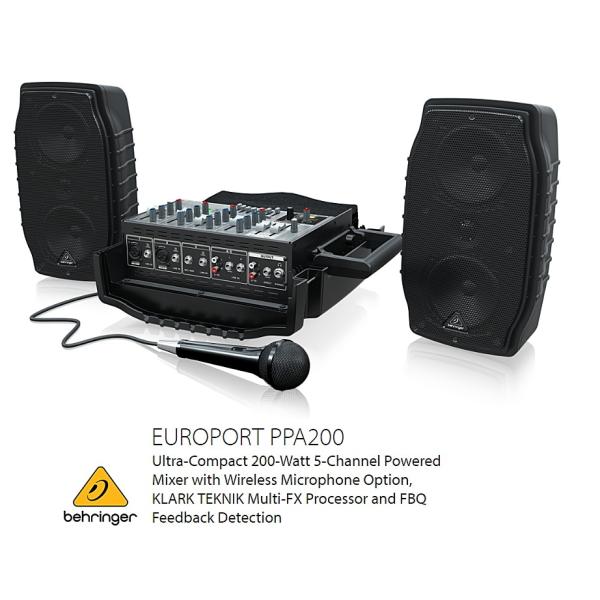 BEHRINGER/べリンガー　ブリーフケースタイプポータブルPAシステム　PPA200 EUROP...