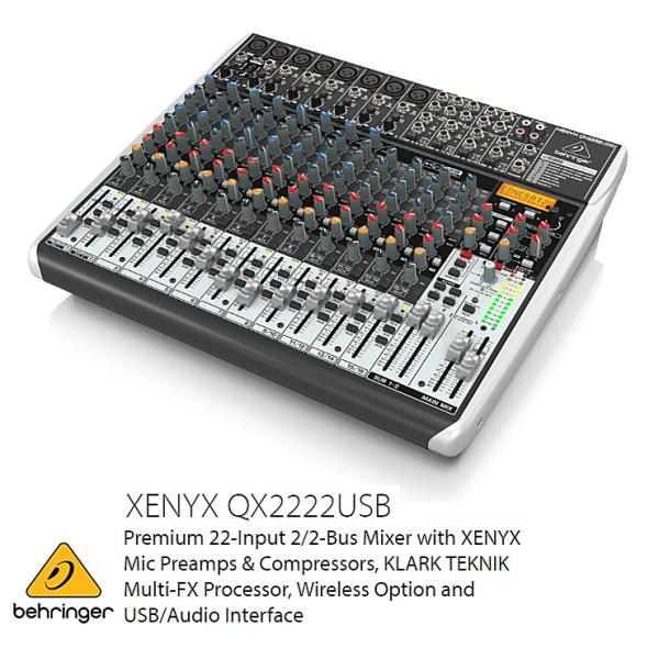 BEHRINGER べリンガー　QX2222USB XENYX　USBオーディオインターフェース搭載...