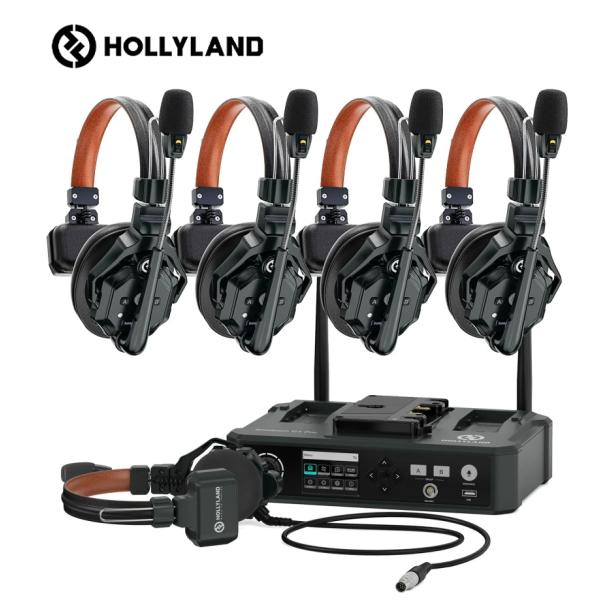 HOLLYLAND　5人用ワイヤレスインカムハブベースシステム ノイズキャンセリング機能付　Soli...