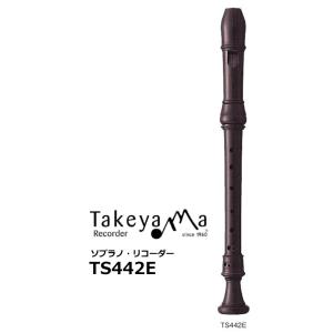 タケヤマリコーダー　木製ソプラノリコーダー モダンピッチ　エボニー材　TS442E