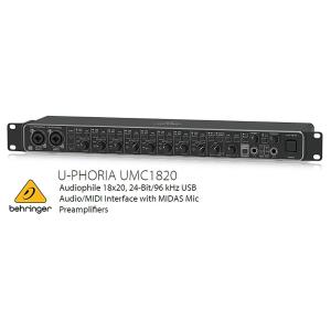 BEHRINGER/べリンガー　MIDASマイクプリアンプ搭載オーディオインターフェース　UMC18...