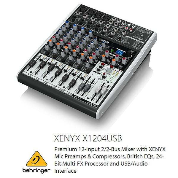 BEHRINGER べリンガー　X1204USB XENYX　USBオーディオインターフェース搭載8...