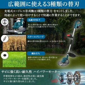電動草刈機 充電式 草刈り機 コードレス マキ...の詳細画像4