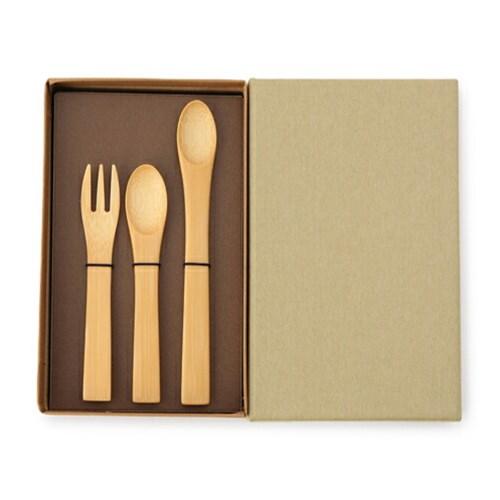 ベビーカトラリー 竹製 国産材を使用したカトラリー 3本セット 大分県 甲斐のぶお工房 爆買