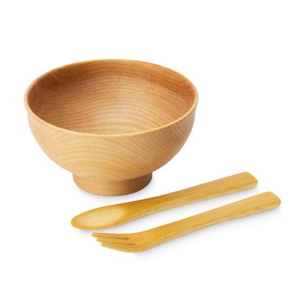 お椀 木製 セット スプーン フォーク カトラリーセット おしゃれ 国産材 木製ベビーセット 大分県...